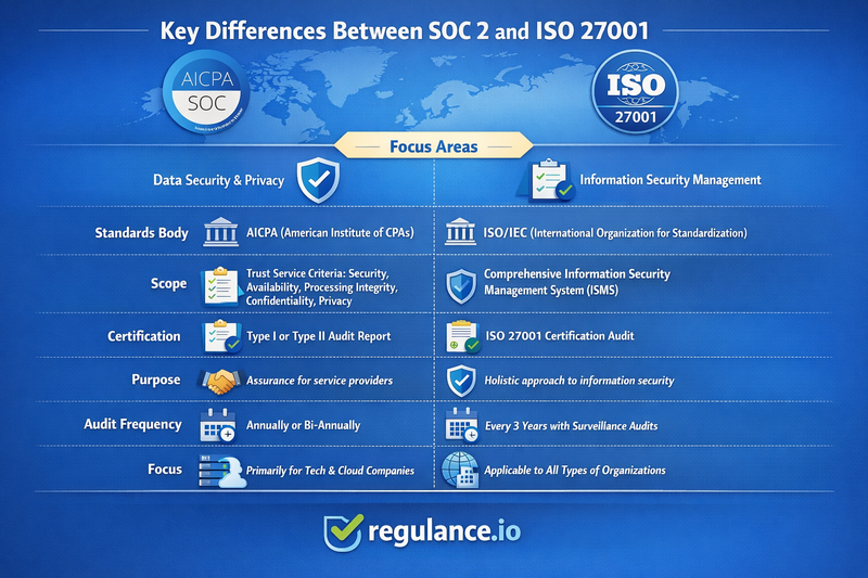 Key Differences Between SOC 2 and ISO 27001