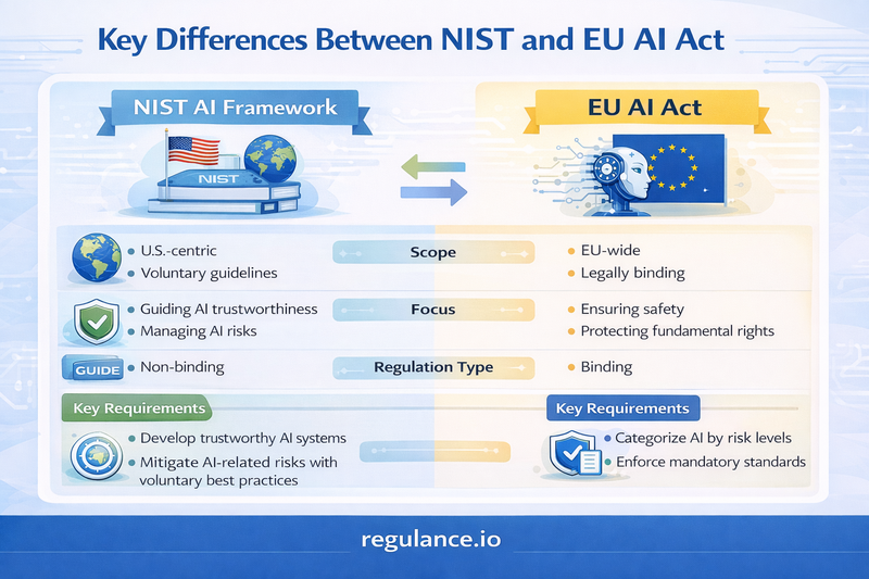 Key Differences Between NIST and EU AI Act
